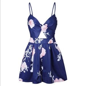 Floral Printed Jumpsuit Romper.